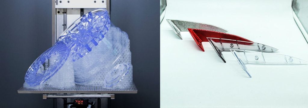 SLA parts printed on IPF's NEO450s from RPS SLA 3d printer