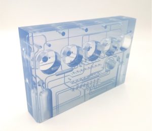 SLA microfluidic plate