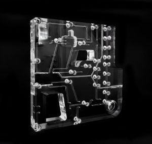 plastic machining in medical devices micro fluidic manifold